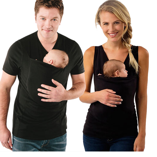 Hug Tee™ : Hands-Free Baby Pouch Carrier