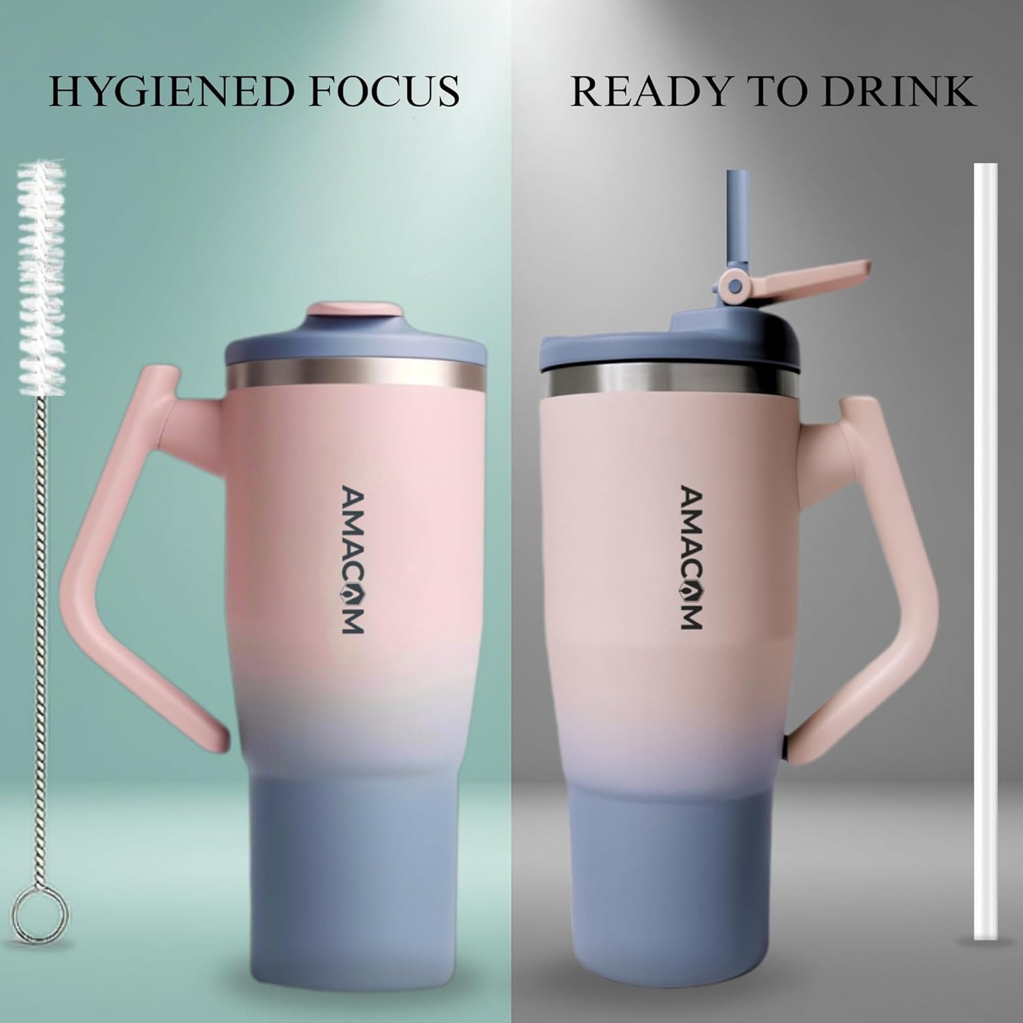 Amacom Hydration Booster™ 180° Rotating Handle Tumbler