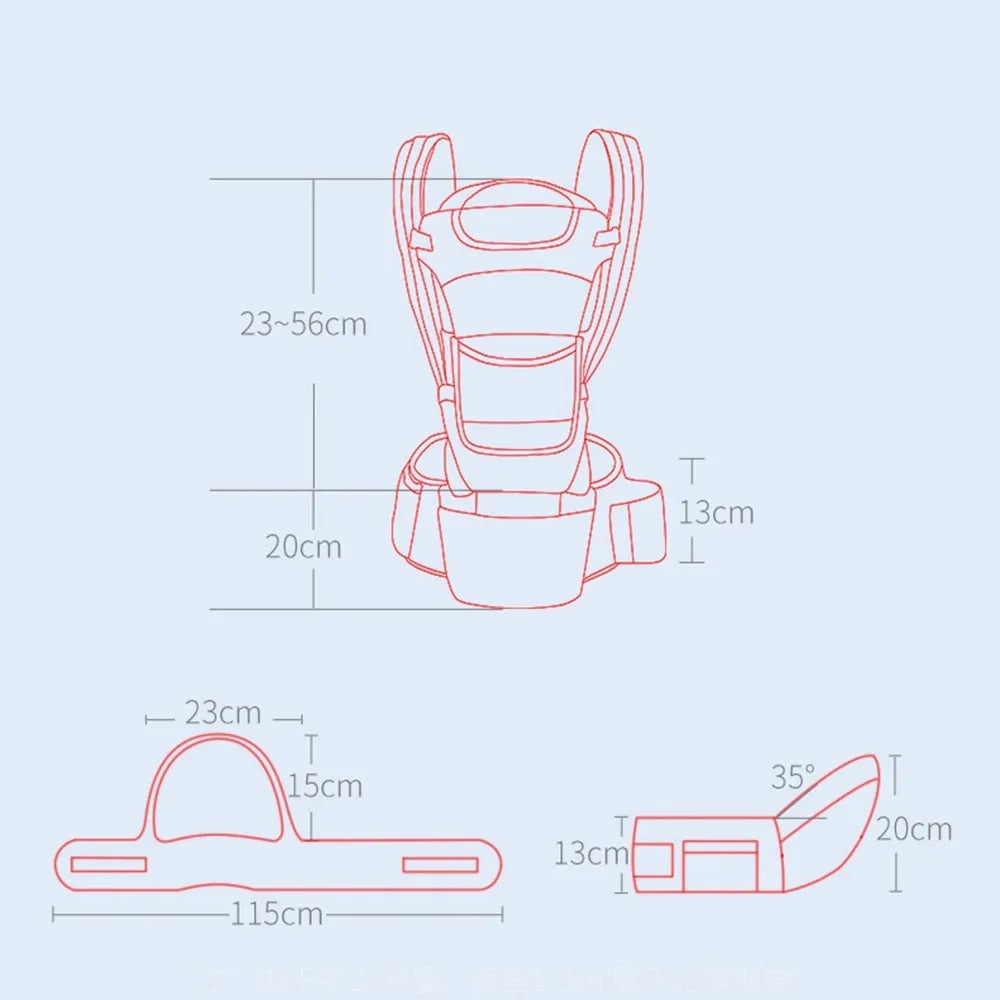 ErgoComfort™  3-in-1 Baby Carrier