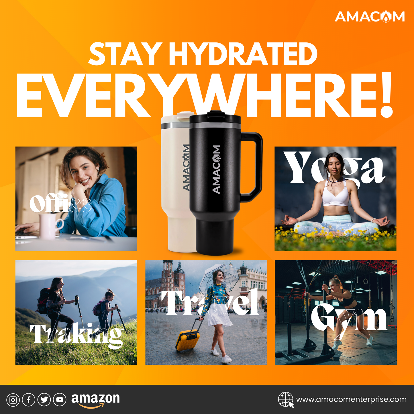 Amacom Aqualock™ Tumbler 1200ML