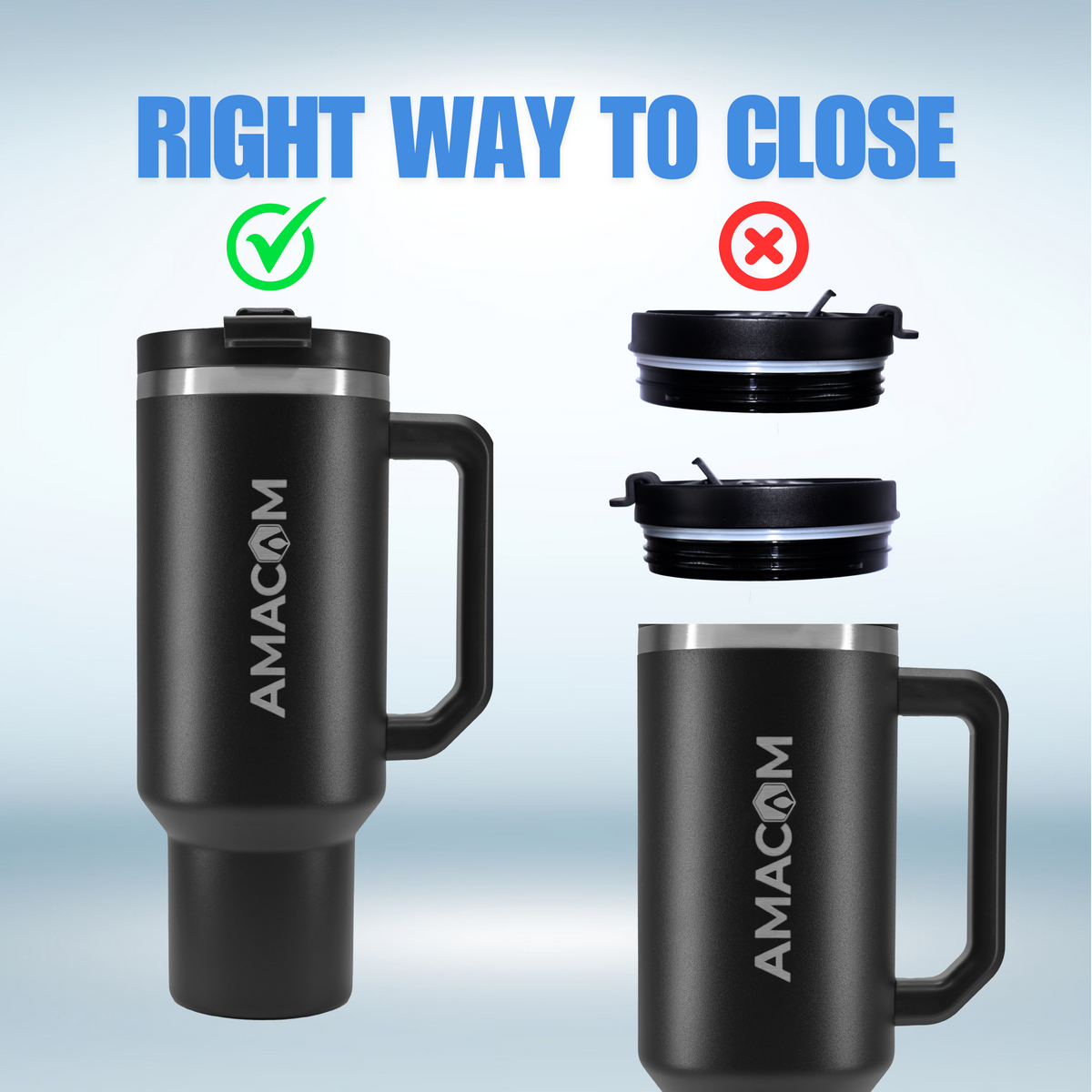 Amacom Aqualock™ Leak & Spill Proof Tumbler 1200ML